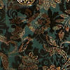 Dark green bel Buti Patterned Suit Set